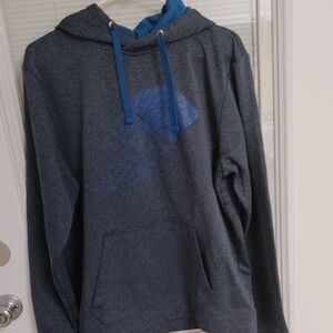 The North Face Charcoal and Cobalt Hoodie